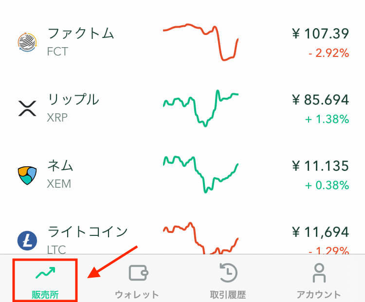 コインチェック 販売所